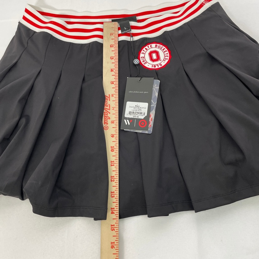 Ohio State Buckeyes NCAA Pleated Black Skort Women's LARGE NWT - Picture 10 of 10